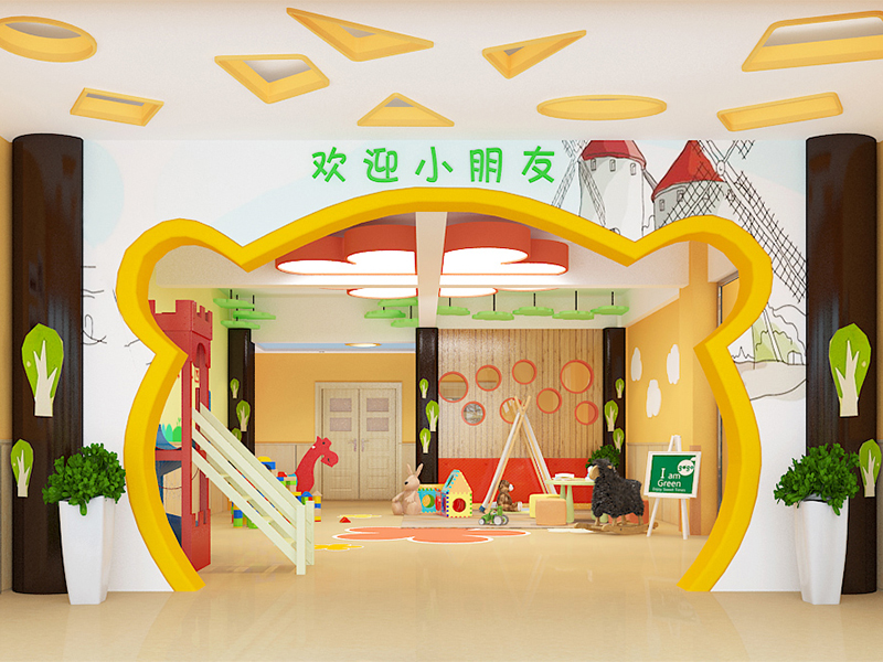 1300方八公山幼兒園裝修設(shè)計案例